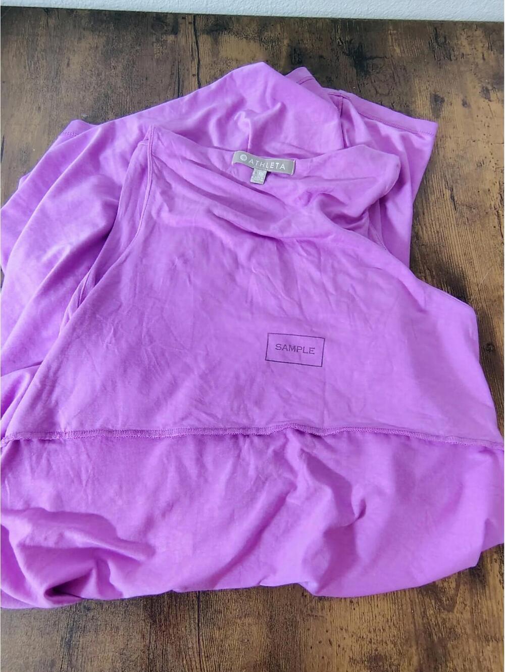 ATHLETA PURPLE DRESS SLEEVELESS Stretch Sz S Spring Summer - Picture 9 of 9